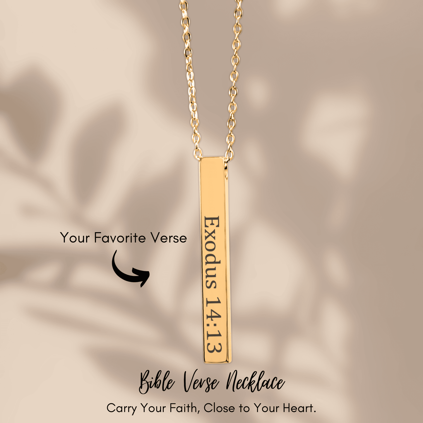 Bible Verse Bar Necklace