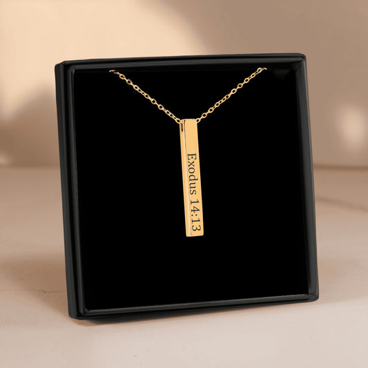 Bible Verse Bar Necklace