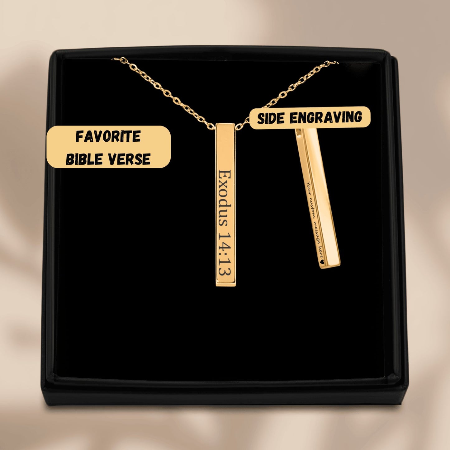 Bible Verse Bar Necklace