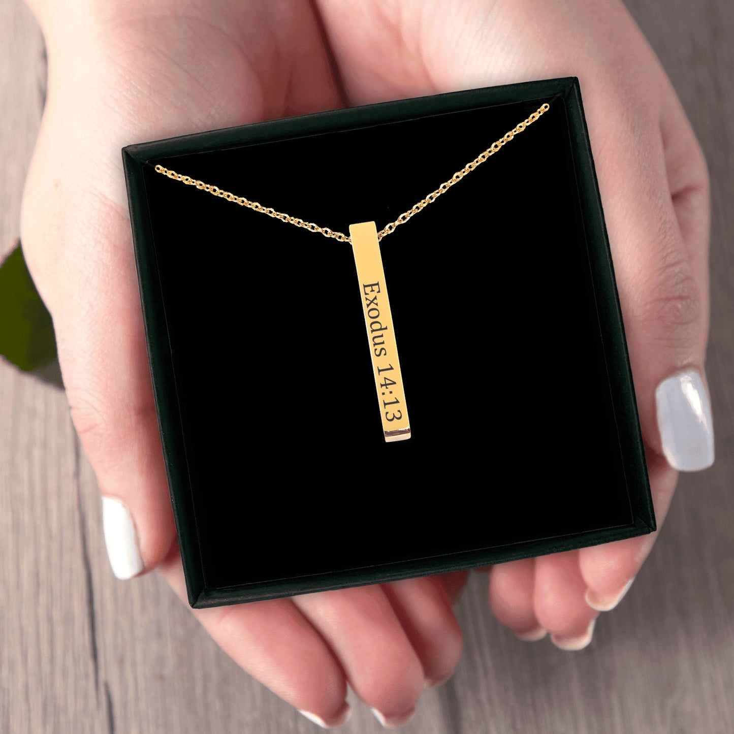 Bible Verse Bar Necklace