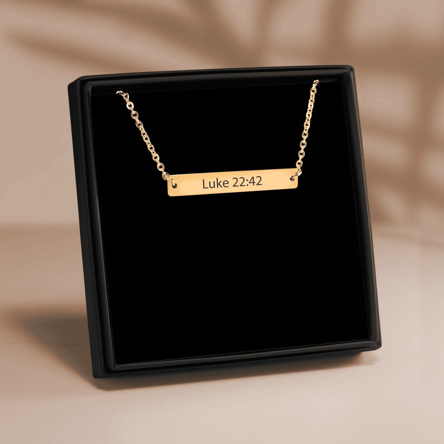 Bible Verse Horizontal Bar Necklace